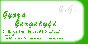 gyozo gergelyfi business card